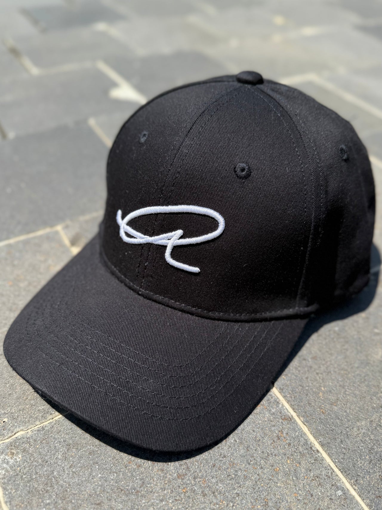 White on Black Cap