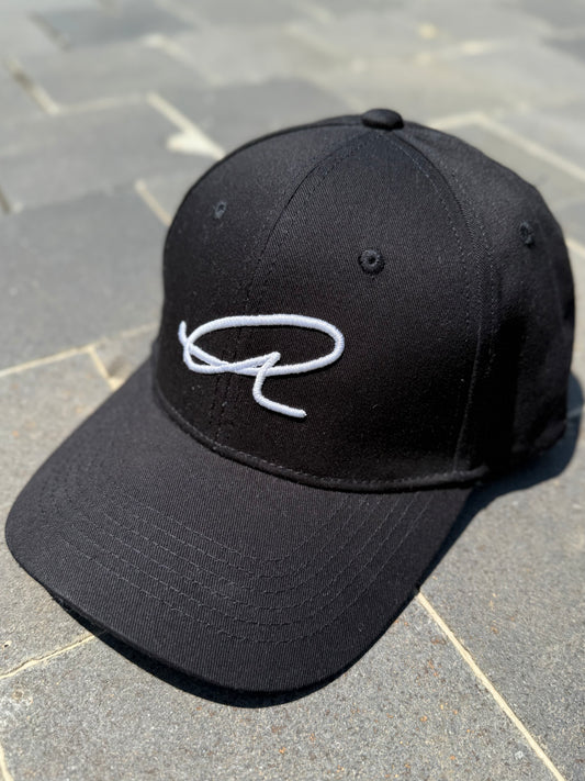 White on Black Cap