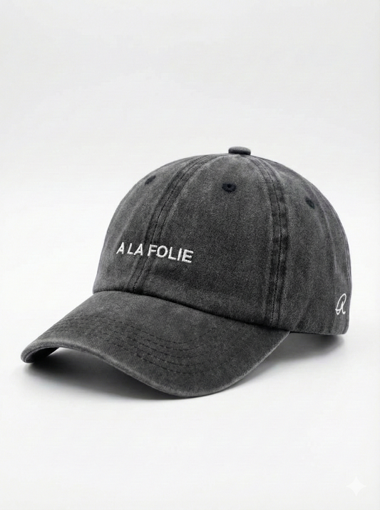 A La Folie Washed Black Cap