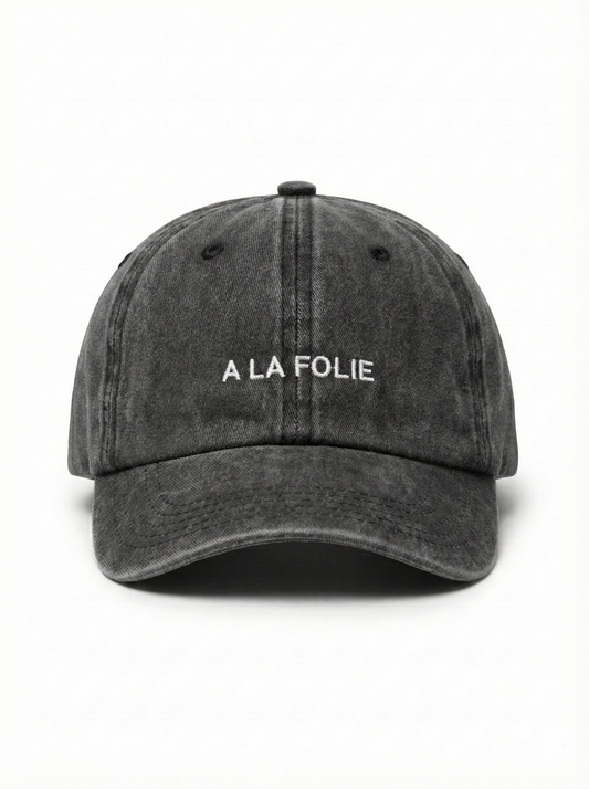 A La Folie Washed Black Cap